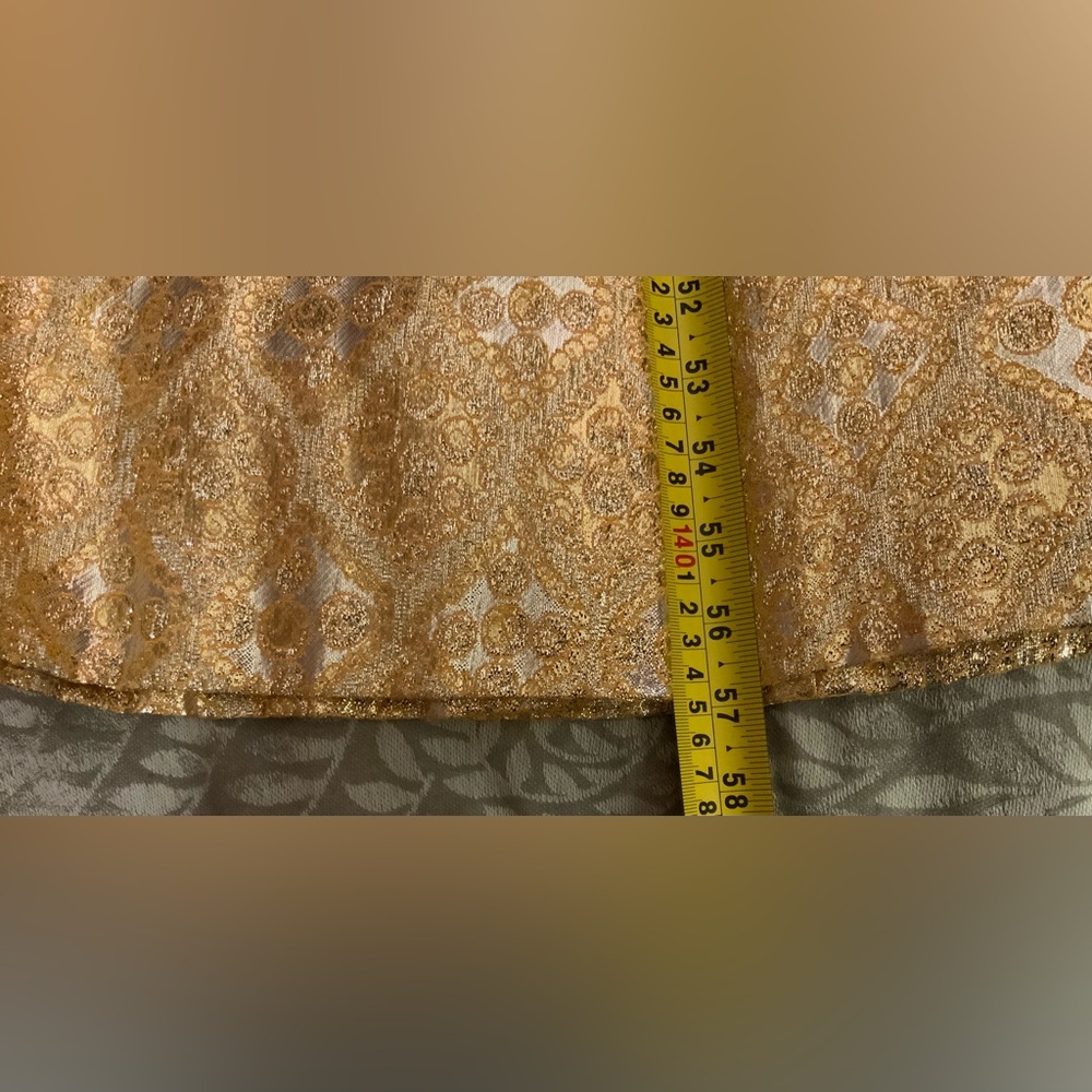 Spectacular Vintage Gold Evening Gown - Picture 10 of 11